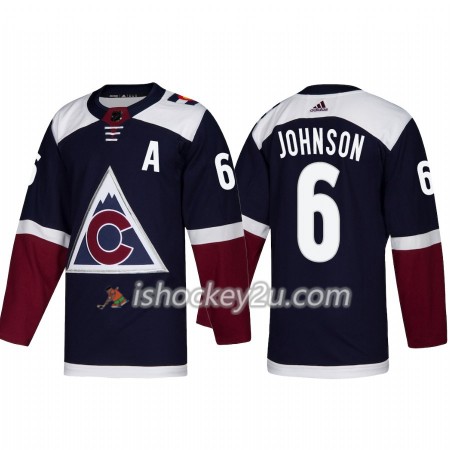 Mænd NHL Colorado Avalanche Trøje Erik Johnson 6 Adidas 2018-19 Alternate Authentic